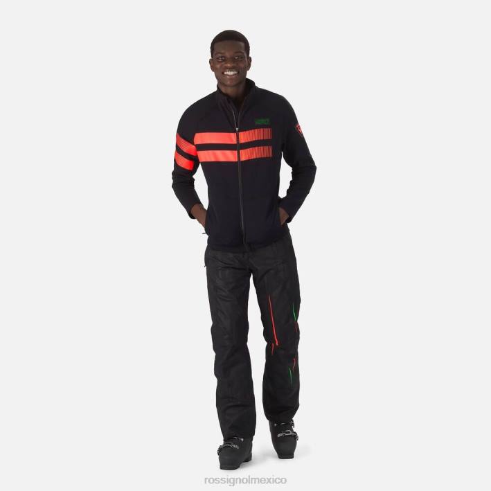 hombres Rossignol chaqueta polar hero clim HPXL627 tapas negro