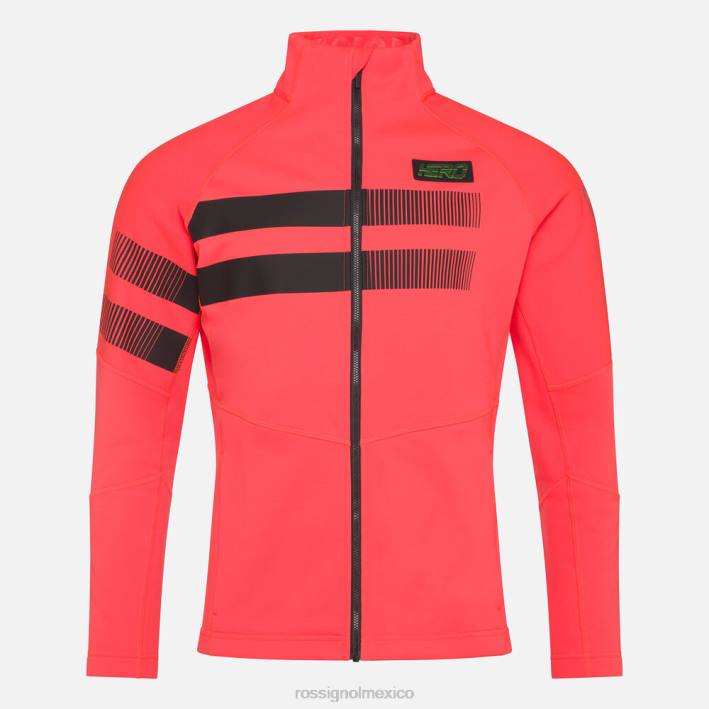 hombres Rossignol chaqueta polar hero clim HPXL71 tapas rojo neón