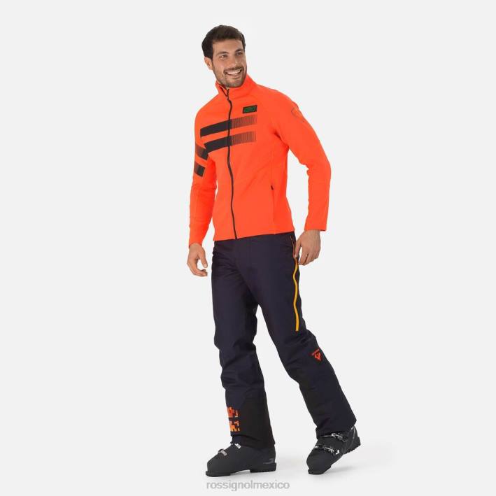 hombres Rossignol chaqueta polar hero clim HPXL71 tapas rojo neón