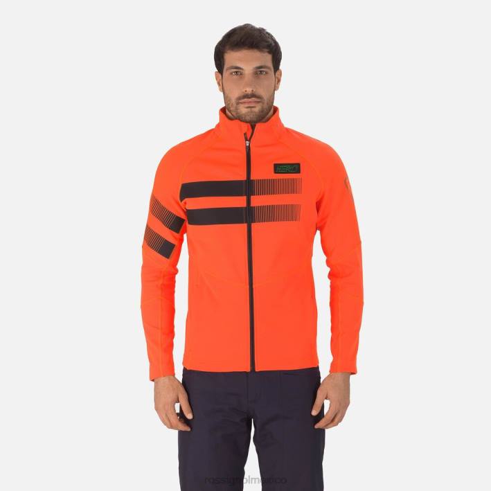 hombres Rossignol chaqueta polar hero clim HPXL71 tapas rojo neón