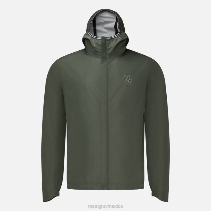 hombres Rossignol chaqueta de lluvia activa HPXL187 tapas verde ébano