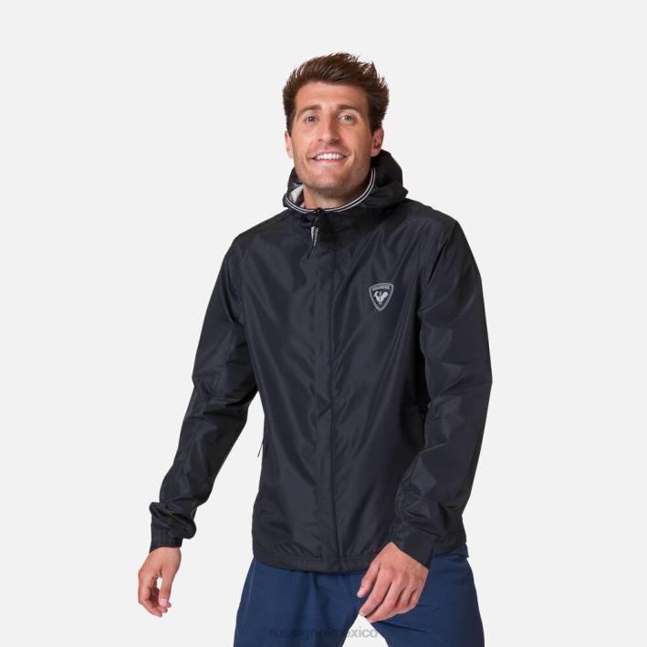 hombres Rossignol chaqueta de lluvia activa HPXL264 tapas negro