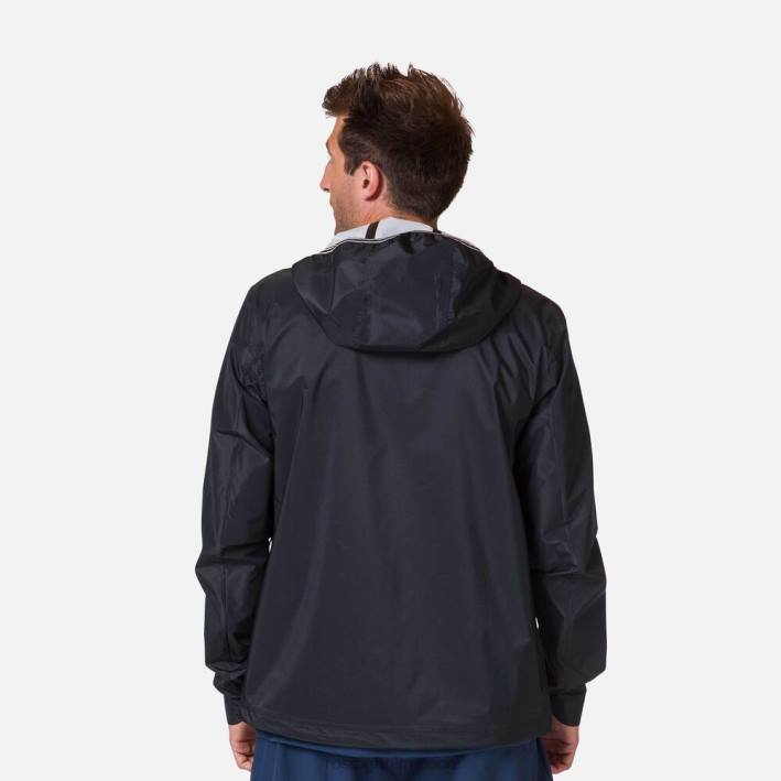 hombres Rossignol chaqueta de lluvia activa HPXL264 tapas negro