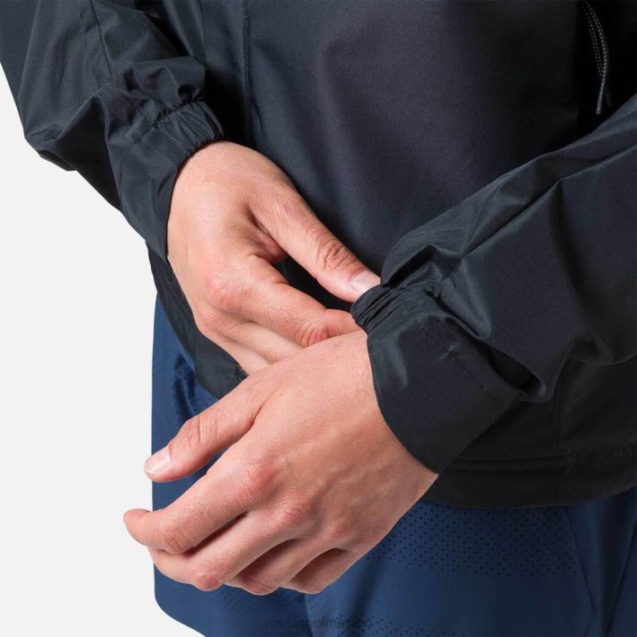 hombres Rossignol chaqueta de lluvia activa HPXL264 tapas negro