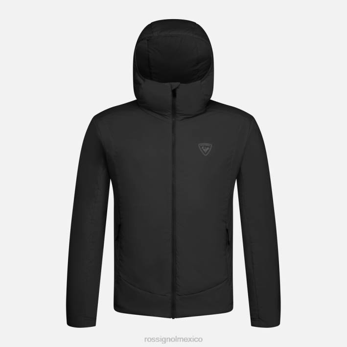 hombres Rossignol chaqueta con capucha opside HPXL205 tapas negro