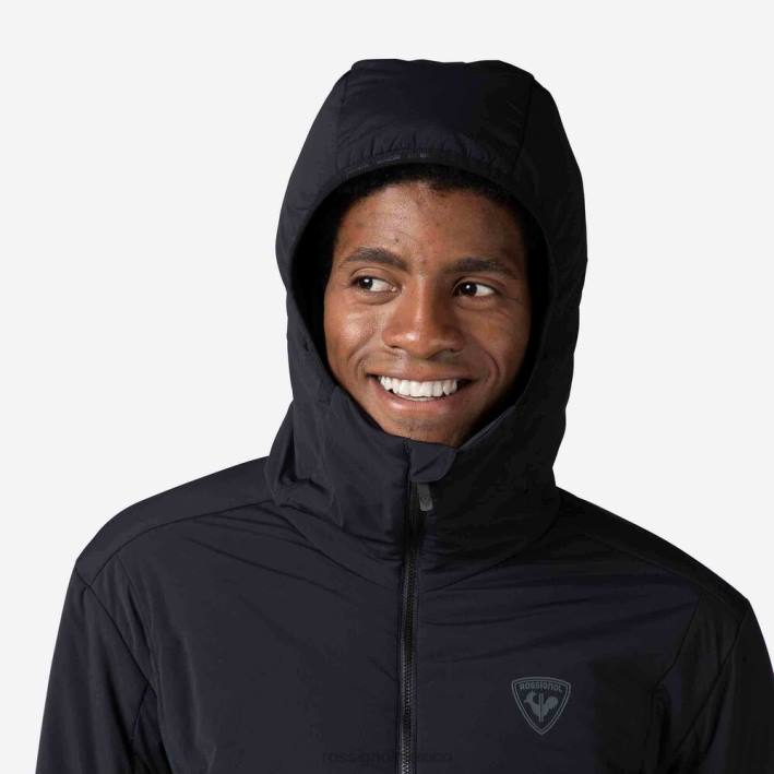hombres Rossignol chaqueta con capucha opside HPXL205 tapas negro