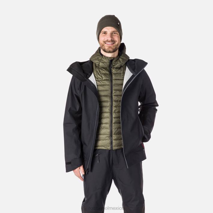 hombres Rossignol chaqueta de tres capas skpr HPXL529 tapas negro