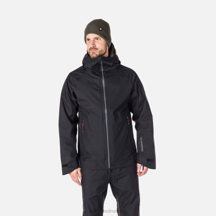 hombres Rossignol chaqueta de tres capas skpr HPXL529 tapas negro