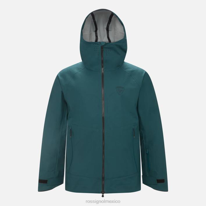 hombres Rossignol chaqueta de tres capas skpr HPXL575 tapas verde azulado
