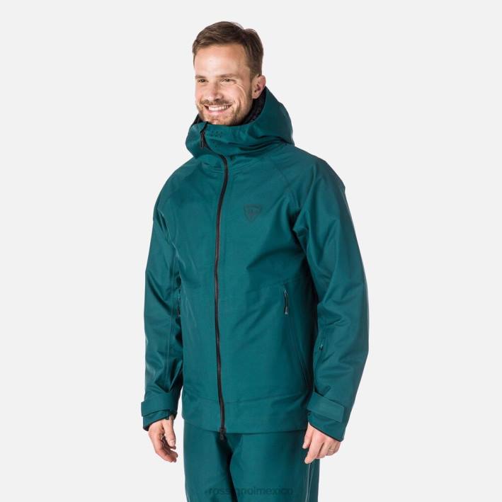 hombres Rossignol chaqueta de tres capas skpr HPXL575 tapas verde azulado