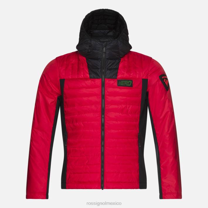 hombres Rossignol chaqueta ligera híbrida hero HPXL626 tapas rojo neón