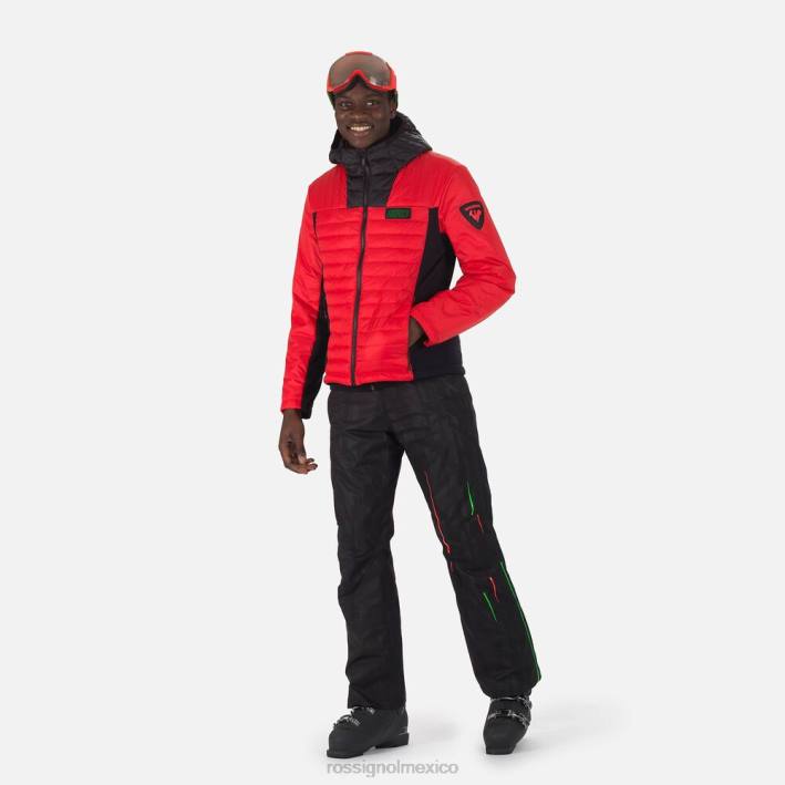 hombres Rossignol chaqueta ligera híbrida hero HPXL626 tapas rojo neón
