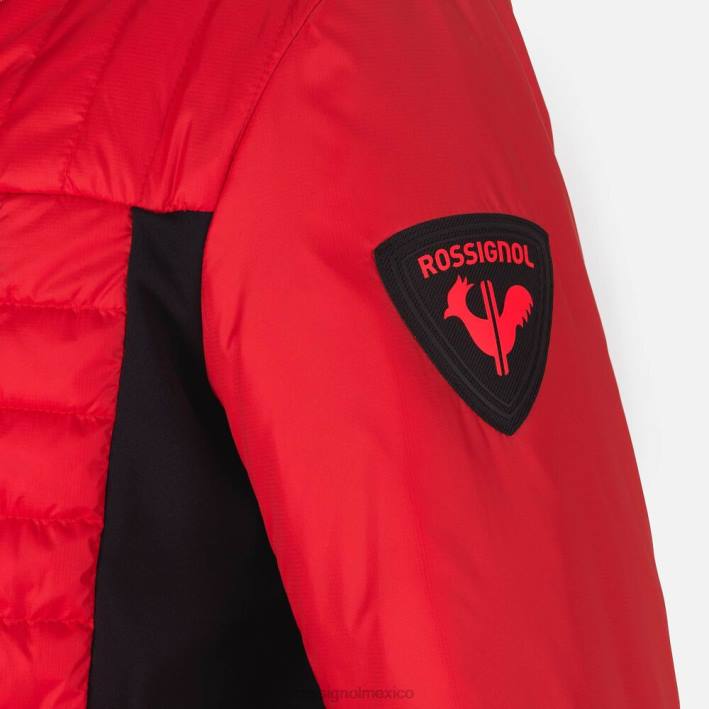 hombres Rossignol chaqueta ligera híbrida hero HPXL626 tapas rojo neón