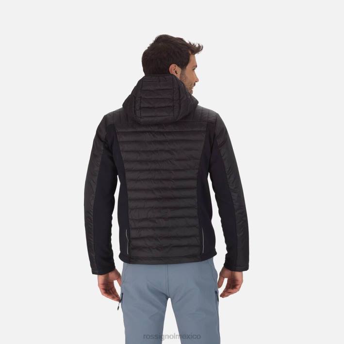 hombres Rossignol chaqueta ligera híbrida skpr HPXL342 tapas negro