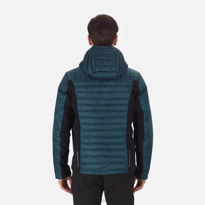 hombres Rossignol chaqueta ligera híbrida skpr HPXL451 tapas verde azulado