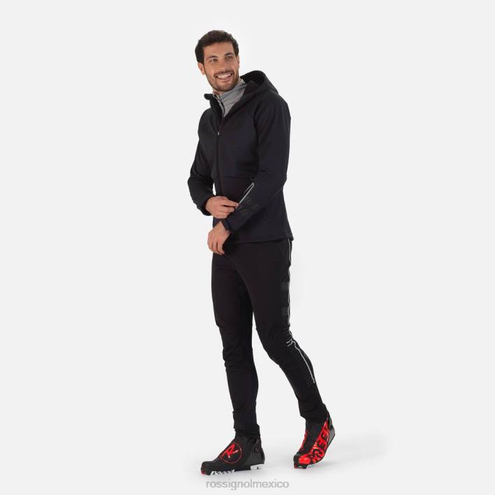 hombres Rossignol chaqueta softshell HPXL292 tapas negro