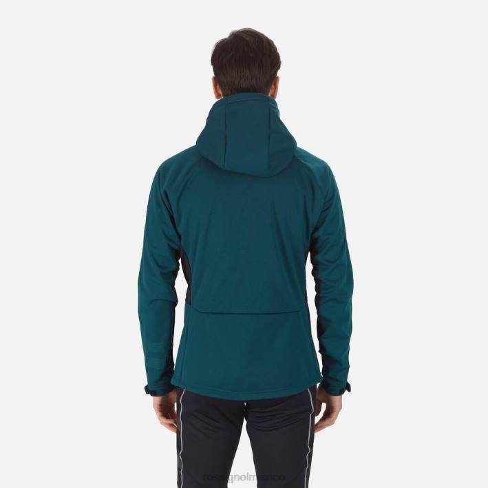 hombres Rossignol chaqueta softshell HPXL344 tapas verde azulado