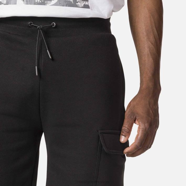 hombres Rossignol pantalones cortos cómodos de algodón HPXL104 fondos negro