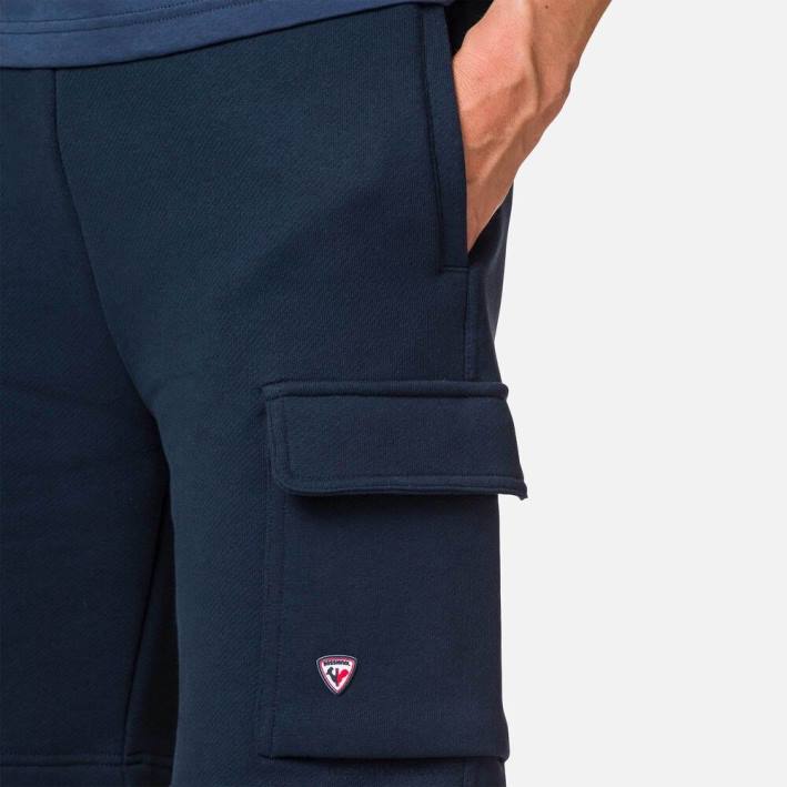 hombres Rossignol pantalones cortos cómodos de algodón HPXL132 fondos azul marino oscuro