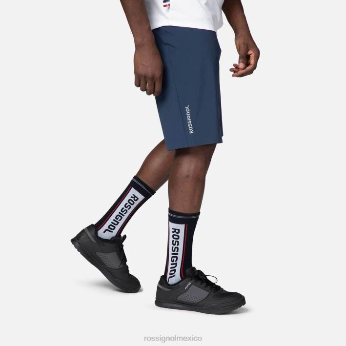 hombres Rossignol pantalones cortos de bicicleta de montaña HPXL357 fondos azul marino oscuro