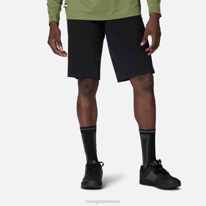 hombres Rossignol pantalones cortos de bicicleta de montaña HPXL454 fondos negro