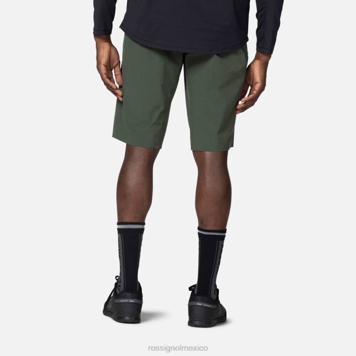 hombres Rossignol pantalones cortos de bicicleta de montaña HPXL507 fondos verde ébano