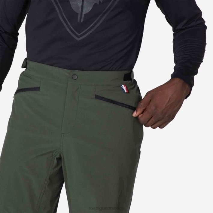 hombres Rossignol pantalones cortos de bicicleta de montaña HPXL507 fondos verde ébano