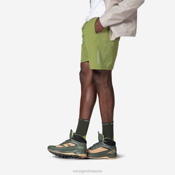 hombres Rossignol pantalones cortos ligeros HPXL172 fondos verde ébano