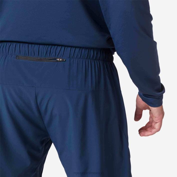 hombres Rossignol pantalones cortos para correr en montaña HPXL126 fondos azul marino oscuro
