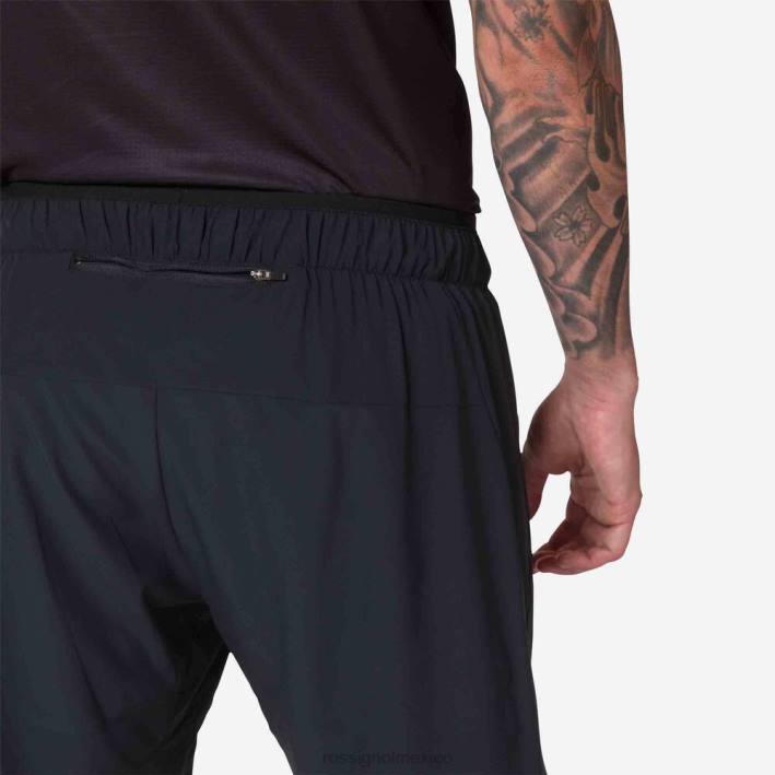 hombres Rossignol pantalones cortos para correr en montaña HPXL135 fondos negro