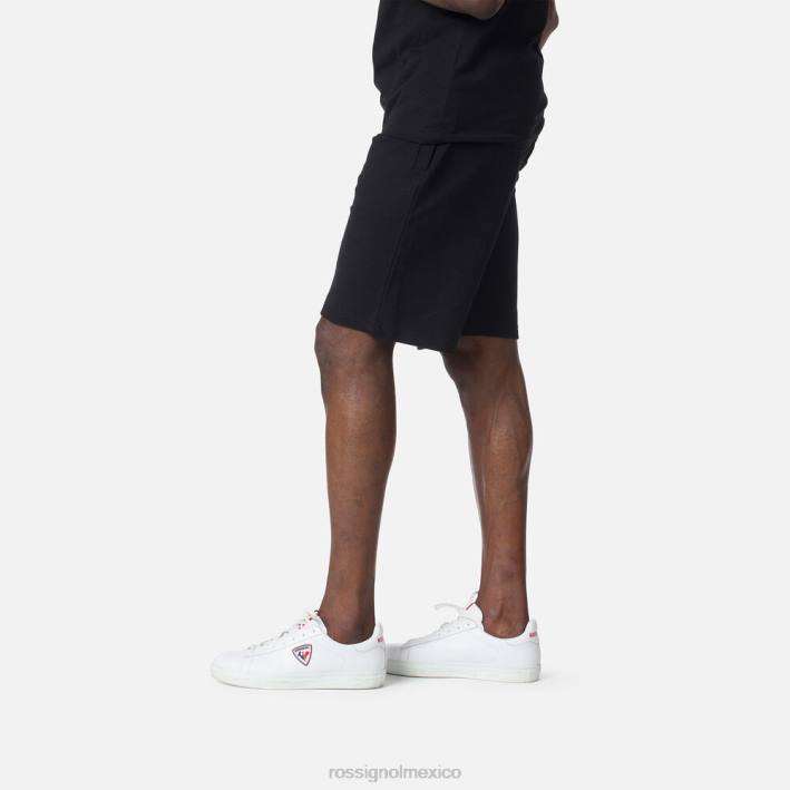 hombres Rossignol shorts de algodón con logo HPXL459 fondos negro