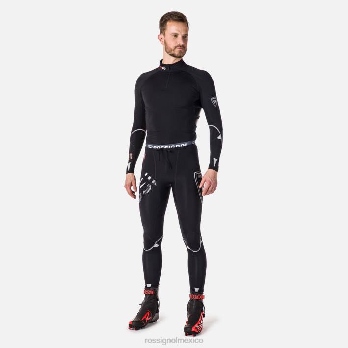 hombres Rossignol mallas de carrera de compresión infini HPXL242 fondos negro