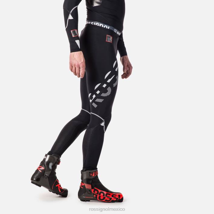hombres Rossignol mallas de carrera de compresión infini HPXL242 fondos negro