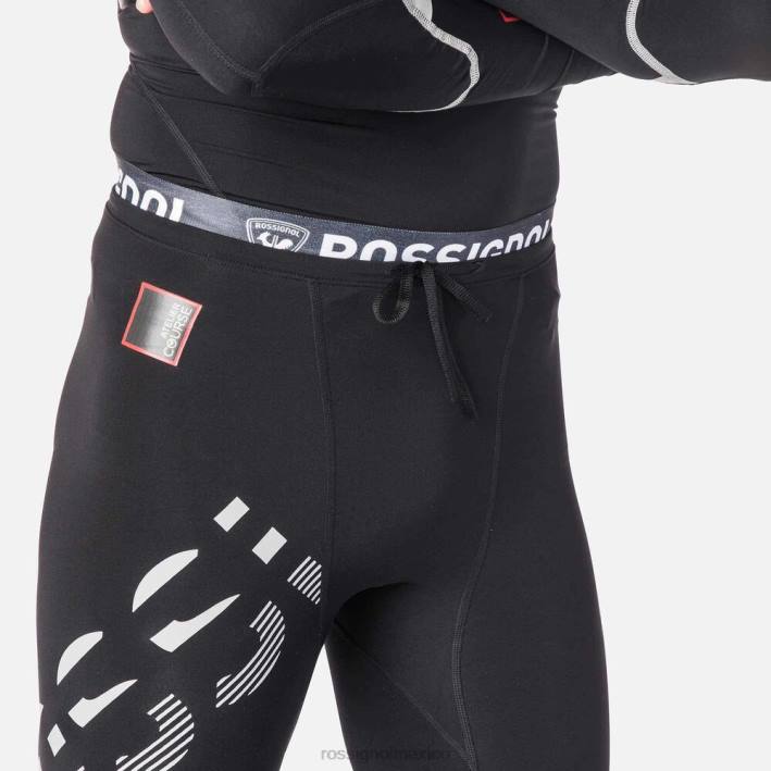 hombres Rossignol mallas de carrera de compresión infini HPXL242 fondos negro