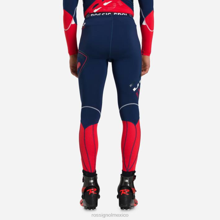 hombres Rossignol mallas de carrera de compresión infini HPXL622 fondos azul marino oscuro