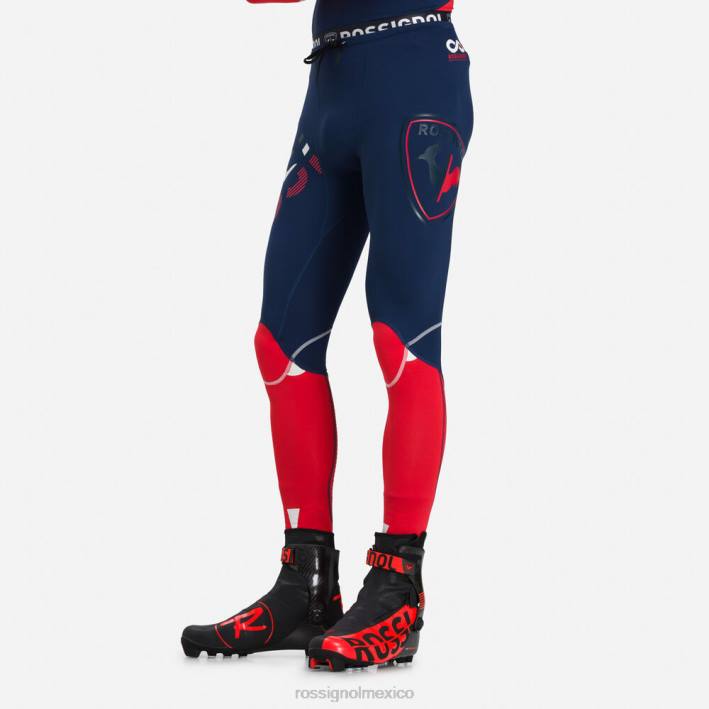 hombres Rossignol mallas de carrera de compresión infini HPXL622 fondos azul marino oscuro