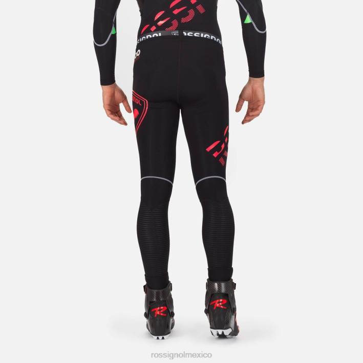 hombres Rossignol mallas de carrera de compresión infini HPXL649 fondos rojo neón
