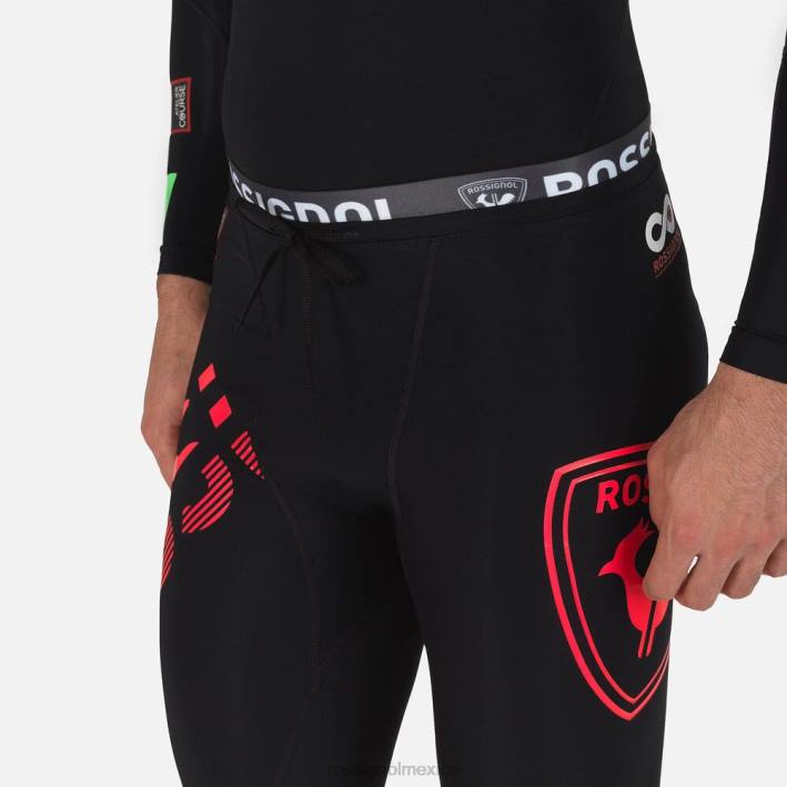 hombres Rossignol mallas de carrera de compresión infini HPXL649 fondos rojo neón