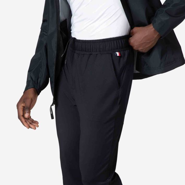 hombres Rossignol pantalones para correr HPXL73 fondos negro