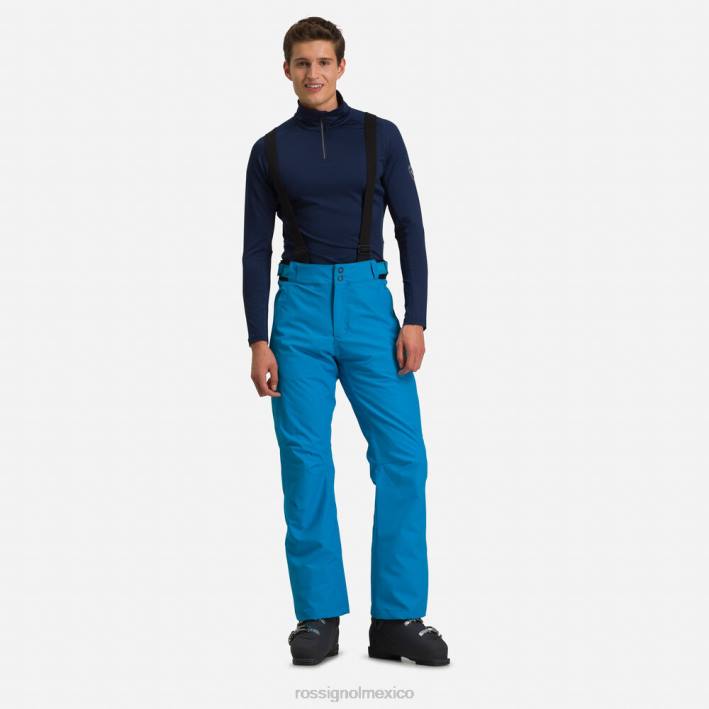 hombres Rossignol pantalones de esquí HPXL243 fondos azul