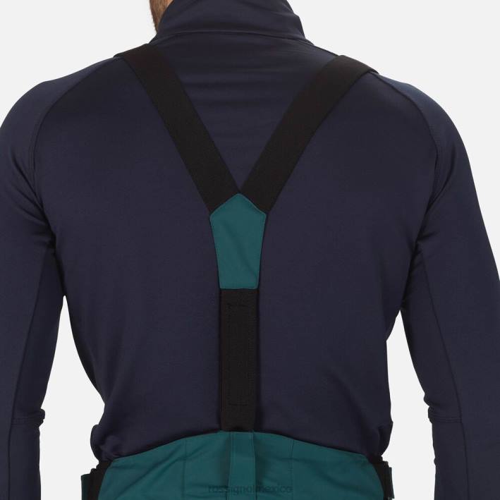 hombres Rossignol pantalones de esquí HPXL267 fondos verde azulado