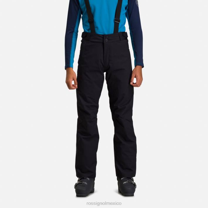 hombres Rossignol pantalones de esquí HPXL287 fondos negro