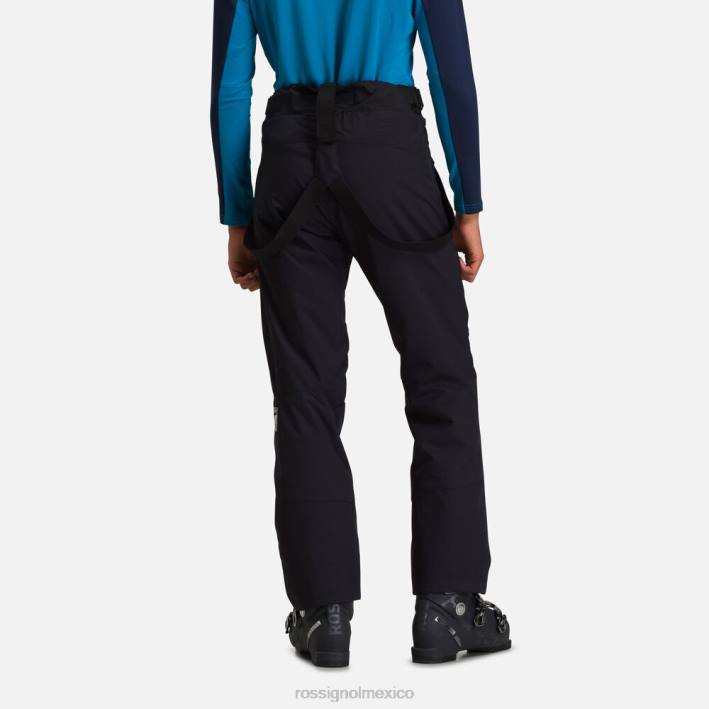 hombres Rossignol pantalones de esquí HPXL287 fondos negro
