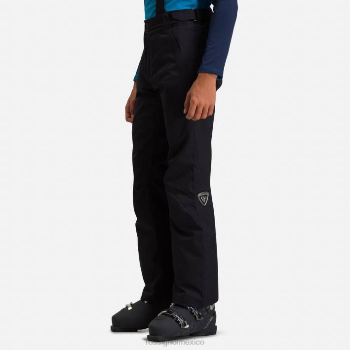 hombres Rossignol pantalones de esquí HPXL287 fondos negro