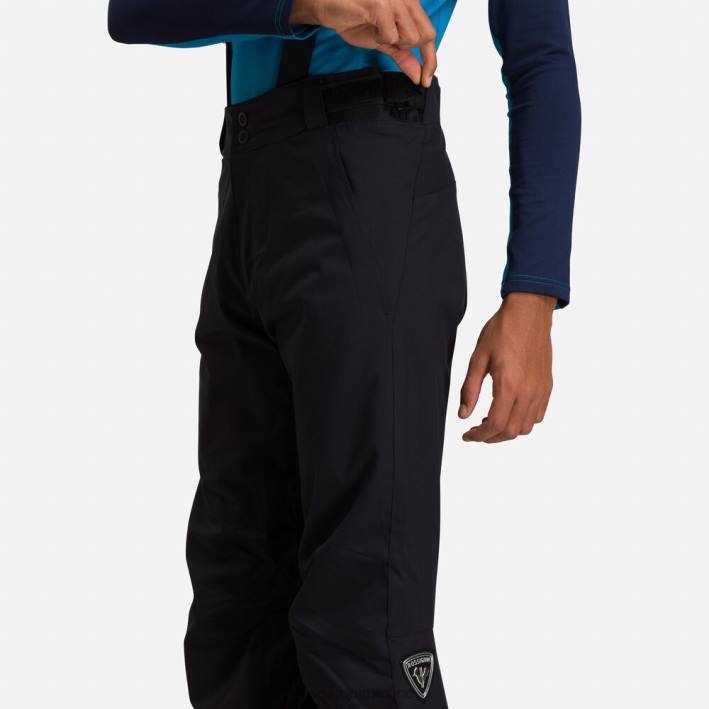 hombres Rossignol pantalones de esquí HPXL287 fondos negro