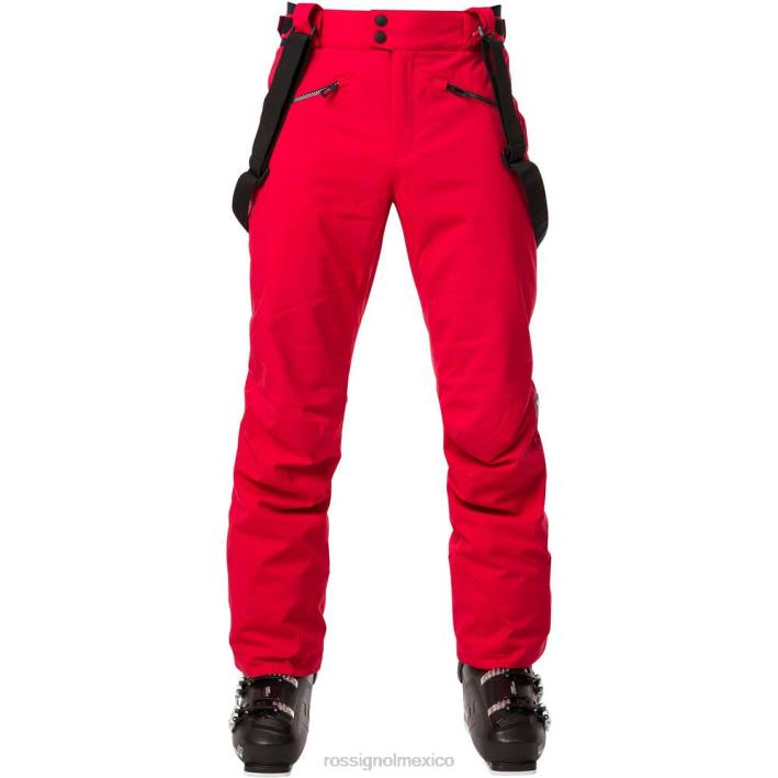 hombres Rossignol pantalones de esquí clásicos HPXL100 fondos carmín