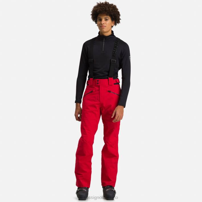 hombres Rossignol pantalones de esquí clásicos HPXL100 fondos carmín