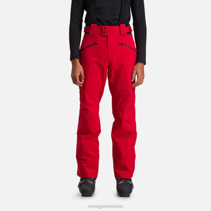 hombres Rossignol pantalones de esquí clásicos HPXL100 fondos carmín