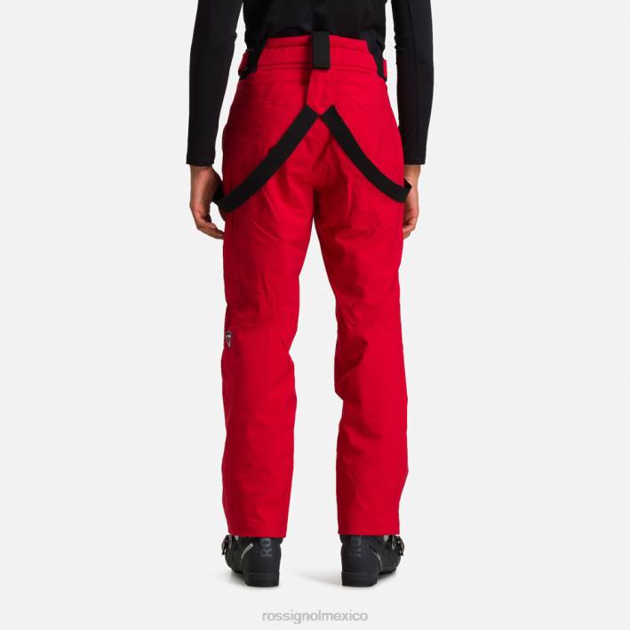 hombres Rossignol pantalones de esquí clásicos HPXL100 fondos carmín