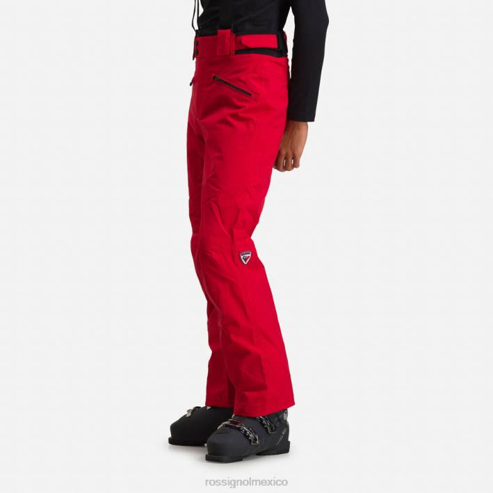 hombres Rossignol pantalones de esquí clásicos HPXL100 fondos carmín